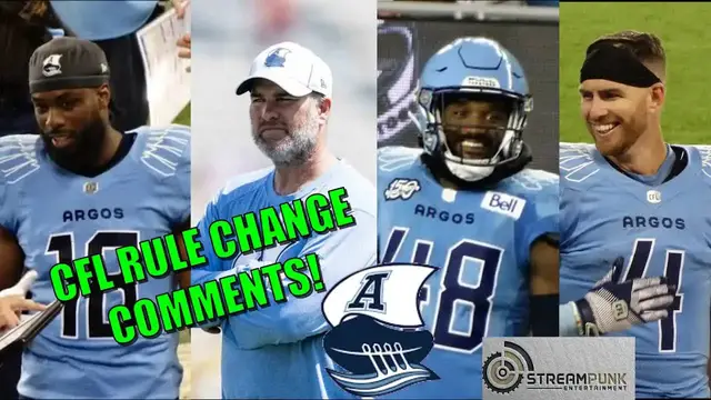 'Video thumbnail for stream punk cfl: argonauts' arbuckle, brissett, mcmanis & dinwiddie discuss cfl rule changes'