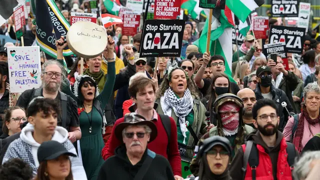 'Video thumbnail for Liverpool protest demands stronger government action on Gaza'