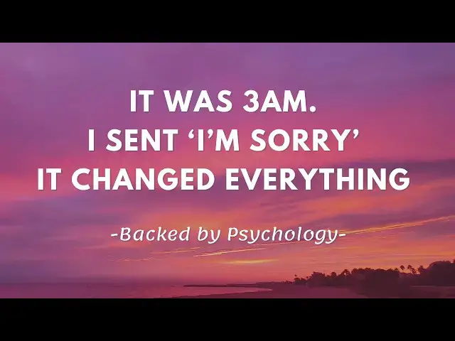 'Video thumbnail for I Sent ‘I’m Sorry’ at 3 AM—Here’s What Happened'