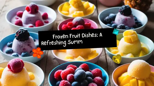 Video thumbnail for Frozen Fruit Dishes A Refreshing Summer Treat
