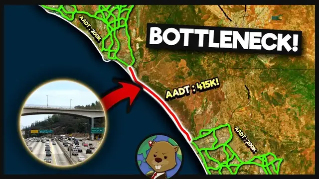 'Video thumbnail for Why America's WORST Highway Bottlenecks Exist'
