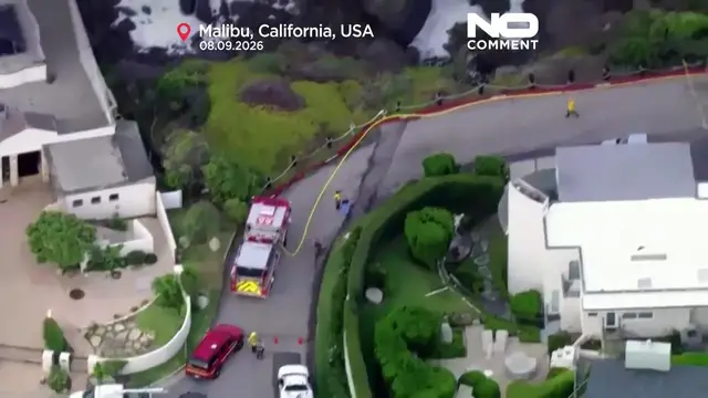 Video thumbnail for Massive sinkhole opens outside Nicolas Cage’s Malibu mansion
