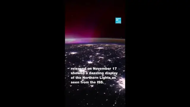 Video thumbnail for NASA astronaut Zena Cardman captures dazzling Northern Lights from ISS