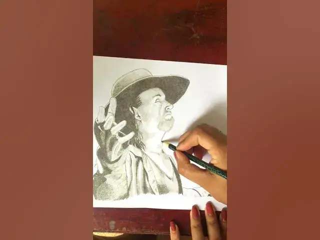 Video thumbnail for The undertaker drawing | American professional wrestler Art #art #drawing #draw #shorts