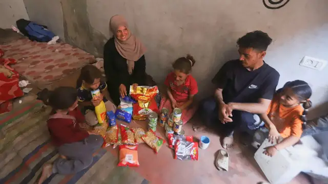 Video thumbnail for Gaza families rely on aid as war destroys livelihoods and funding dries up