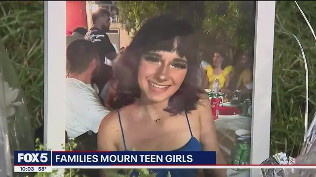 'Video thumbnail for Families mourn teen girls after hit-and-run'