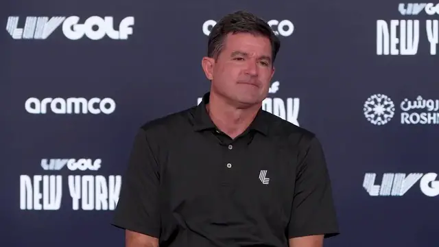 Video thumbnail for LIV Golf finds an investor, but will Rahm and Bryson stay