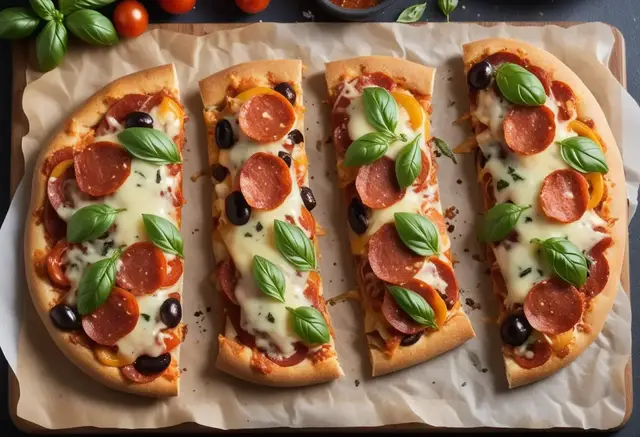 Video thumbnail for French Bread Pizza Recipe