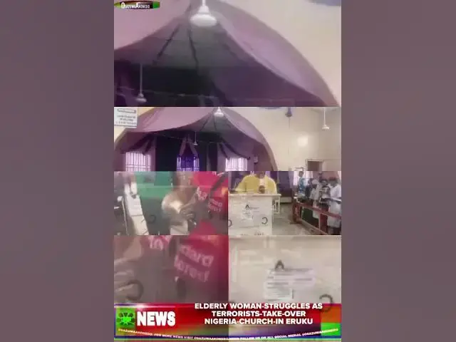 Video thumbnail for Elderly Woman-Struggles As Terrorists-Take-Over Nigeria-Church-In Eruku
