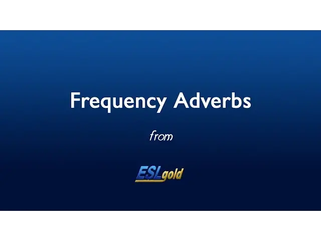 Video thumbnail for Free English Lessons:  Frequency Adverbs