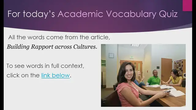 Video thumbnail for Academic Quiz 10