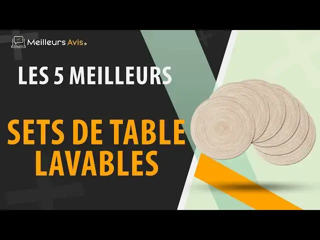 Video thumbnail for ⭐️ MEILLEUR SET DE TABLE LAVABLE - Comparatif 2024