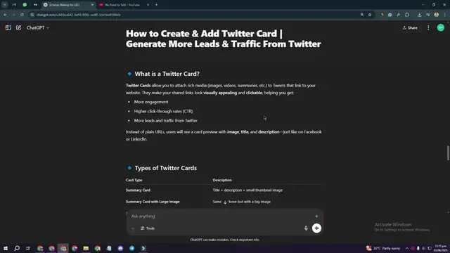 Video thumbnail for How to Create and Add Twitter Card