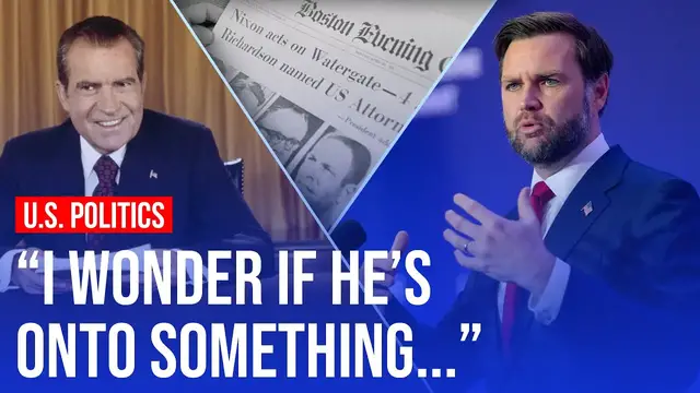Video thumbnail for 'Watergate would have been a 12-hour news story today' | Does Vance have a point?