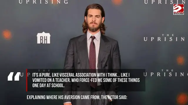 Video thumbnail for Andrew Garfield confessed to ‘brutal’ school dinner ordeal made him vomit on teacher.