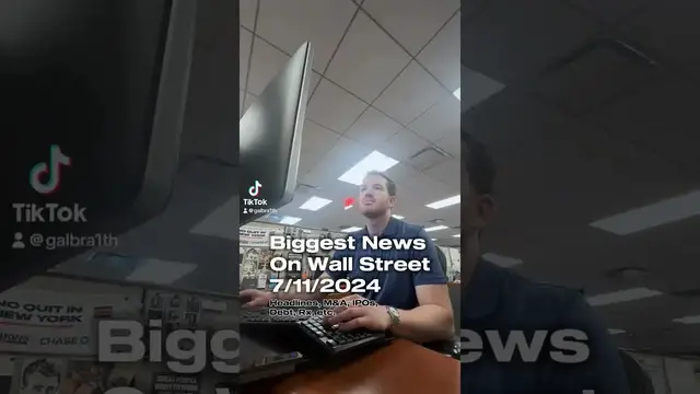 Video thumbnail for The NBA sold for $76B. | Today on #wallstreet - July 11th, 2024 #shorts