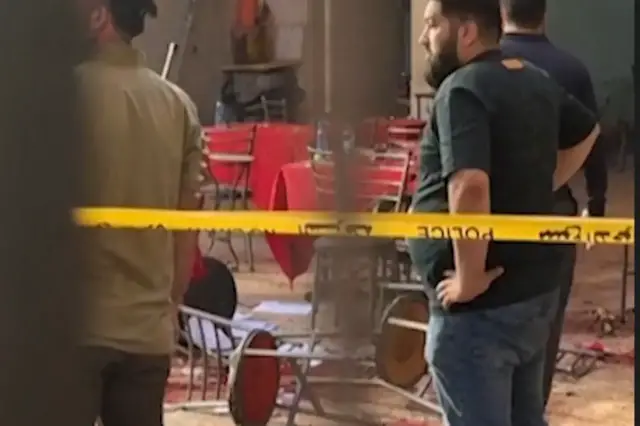 Video thumbnail for Deadly blast at Damascus cafe leaves 6 dead, 22 injured