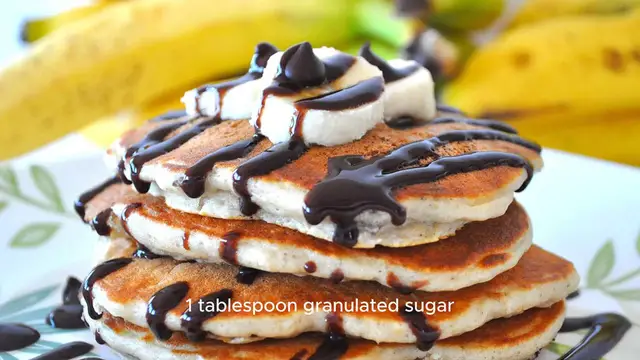 Video thumbnail for Chocolate Chip Banana Pancakes