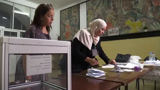 Video thumbnail for Algeria: Algeria counts votes in 2nd parliamentary elections since 2019.
