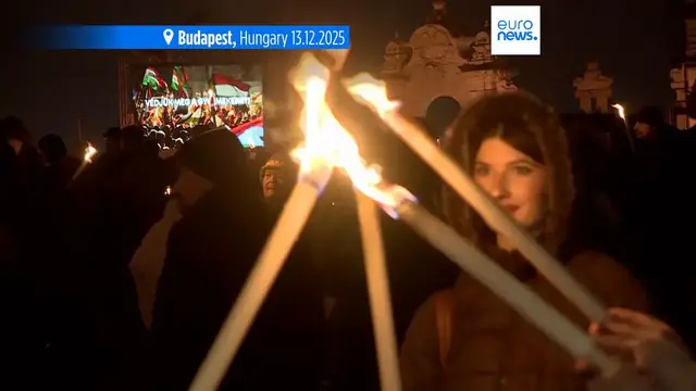 Video thumbnail for Tens of thousands protest in Budapest over alleged child abuse in Hungary's state-run institutions