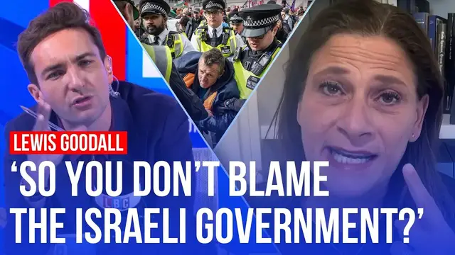'Video thumbnail for Israeli academic blames Gaza war on people protesting in Britain'