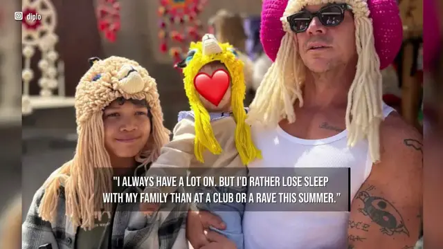 Video thumbnail for Diplo reveals new baby daughter on her first birthday.