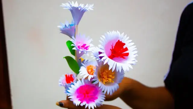 Video thumbnail for How To Make Beautiful White Paper Roses || White paper flowers easy | DIY White paper flowers