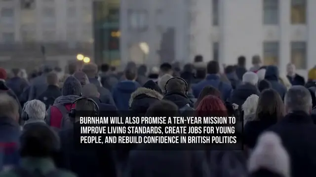 Video thumbnail for Andy Burnham Unveils Devolution Plan in First Leadership Speech.