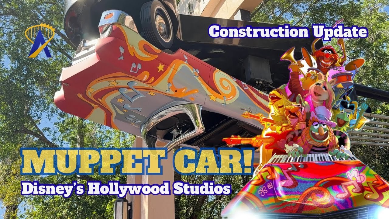 Video thumbnail for Muppets! New Paint Job & Construction Update at Rock 'n' Roller Coaster - Disney's Hollywood Studios
