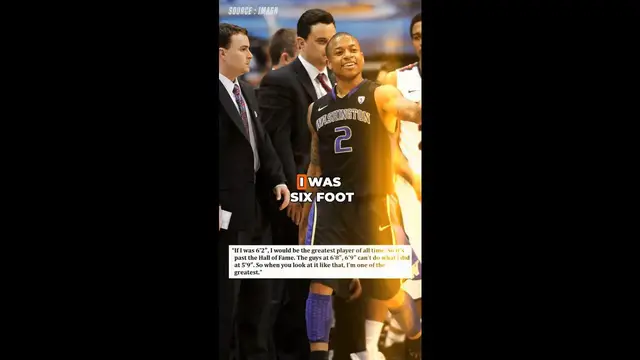 'Video thumbnail for Isaiah Thomas Said He Would’ve Been the GOAT If He Were 6’2″'