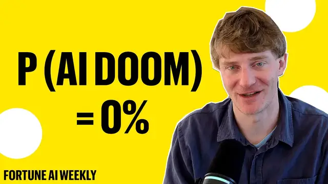 Video thumbnail for Recursive CEO: “Probability of AI Wiping Out Humanity is Zero” | Fortune AI Weekly