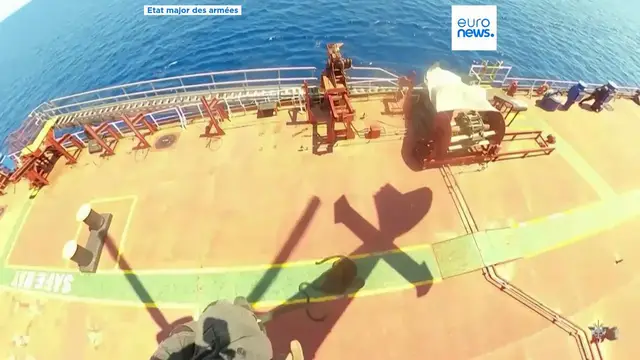 Video thumbnail for Moment French navy boards suspected Russian 'ghost fleet' tanker