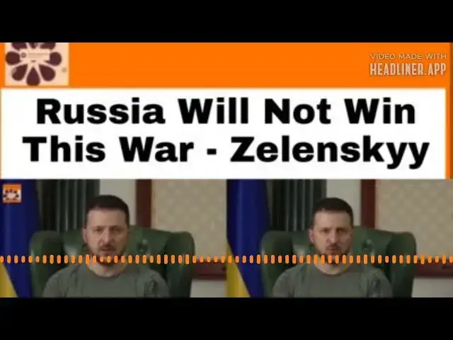 Video thumbnail for Russia Will Not Win This War - Zelenskyy ~ OsazuwaAkonedo