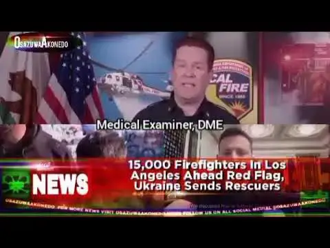Video thumbnail for 15,000 Firefighters In Los Angeles Ahead Red Flag, Ukraine Sends Rescuers