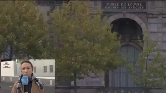 Video thumbnail for Louvre heist suspects reportedly arrested in northern Paris suburb