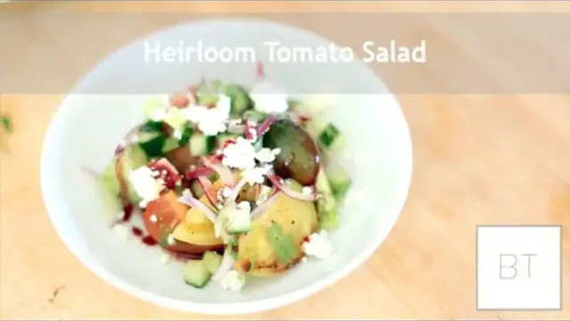 'Video thumbnail for Heirloom Tomato Salad'