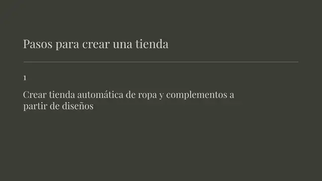 Video thumbnail for Hacer tienda automática para vender ropa y complementos | Crear productos con diseños