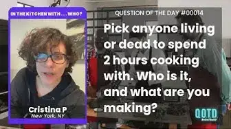 Video thumbnail for Cristina hopes to cook with the Barefoot Contessa herself. Iconic!