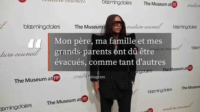 Video thumbnail for Olivier Rousteing, dont la famille a été évacuée de Gironde, envoie un message de soutien à sa région.