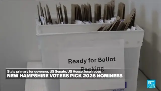 Video thumbnail for New Hampshire voters pick 2026 midterm candidates