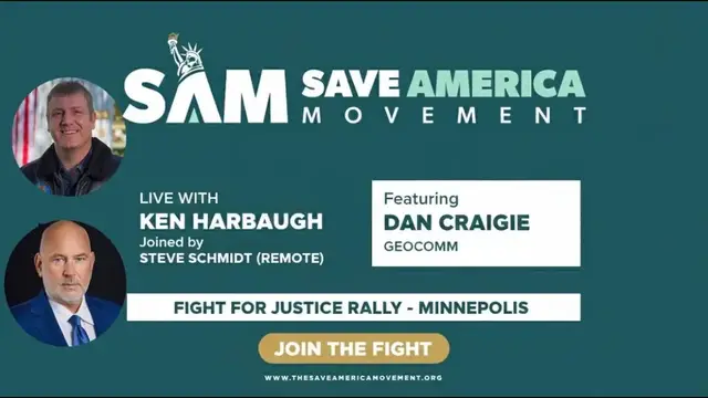 Video thumbnail for Live with Ken Harbaugh, @SaveAmericaMvmt Steering Committee Member, reporting from Minneapolis