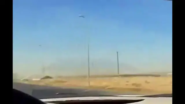 Video thumbnail for Kuwait: Heavy Smoke Seen Over Kuwait's Ali Al Salem Air Base.