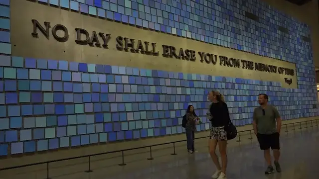 Video thumbnail for Remembering 25 years ago at the 9/11 Memorial and Museum
