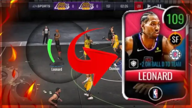 'Video thumbnail for knyt: insane clutch game-winner with 109 kawhi leonard in nba live mobile!'