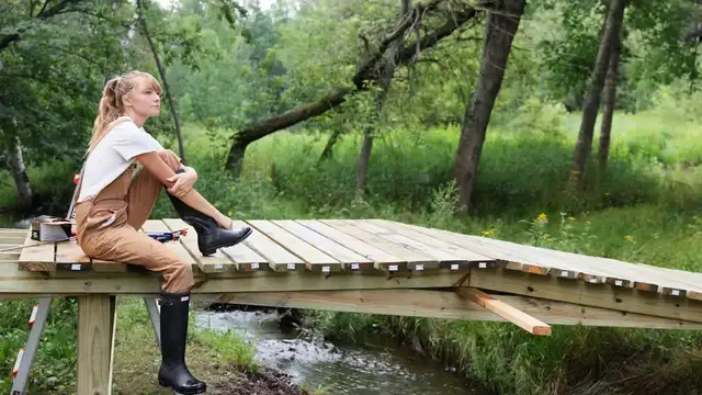 Video thumbnail for Building a 32' Bridge Alone at my Homestead