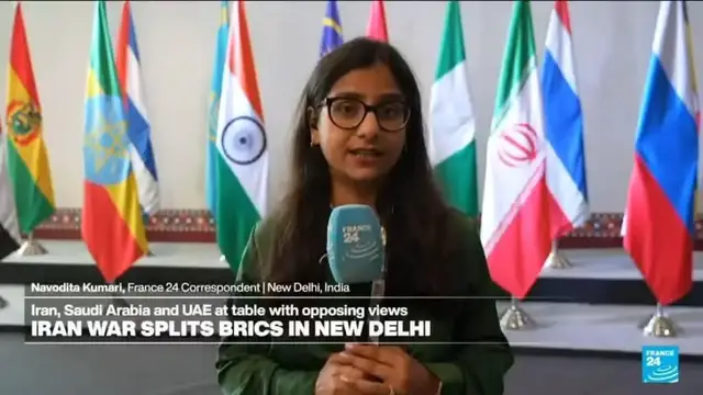 Video thumbnail for BRICS leaders meet in India as wars and US tensions test the bloc