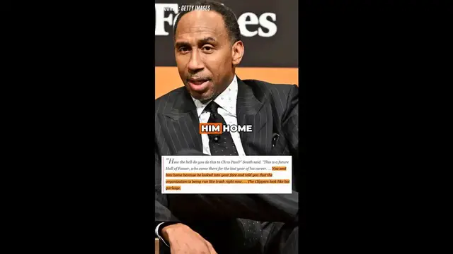 Video thumbnail for Stephen A. Smith Rips Clippers for “Hot Garbage” Treatment of Chris Paul