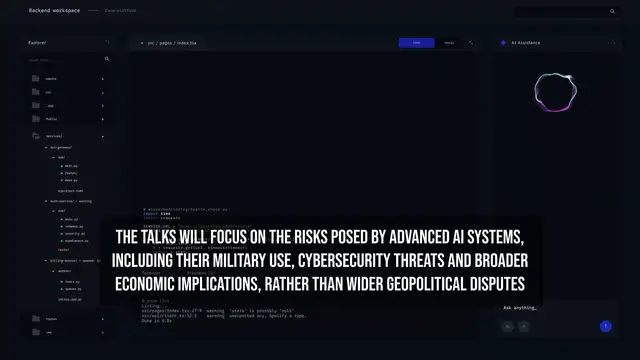 Video thumbnail for Washington and Beijing Set for High-Level AI Dialogue in September.