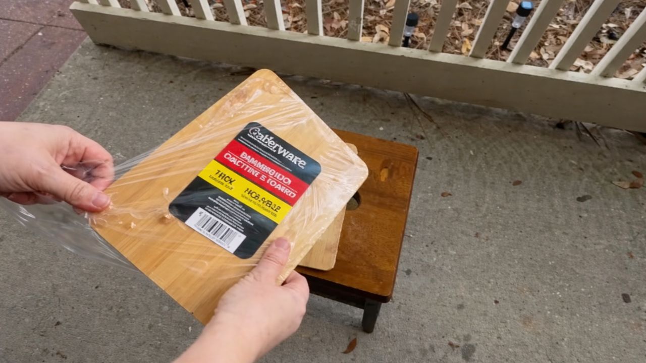 Video thumbnail for She puts a cutting board on her porch for this GENIUS kitchen countertop idea!