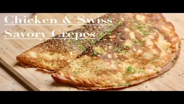 'Video thumbnail for Chicken & Swiss Savory Crepes'